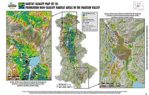 Madison Valley Pronghorn High-Quality Habitat Areas Map