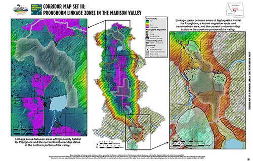 Madison Valley Pronghorn Linkage Areas Map