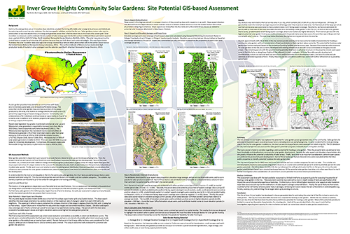 Community Solar Gardens: Site Potential Assessment Poster