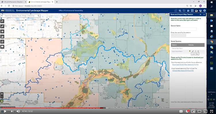 Screenshot of Web Map Application Developed for Geog 778 Practicum
