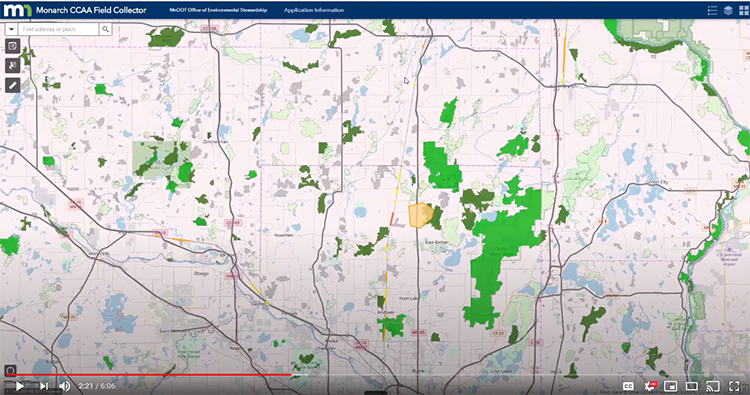 Screenshot of Web Map Collector Application Developed for Geog 777 Project 2